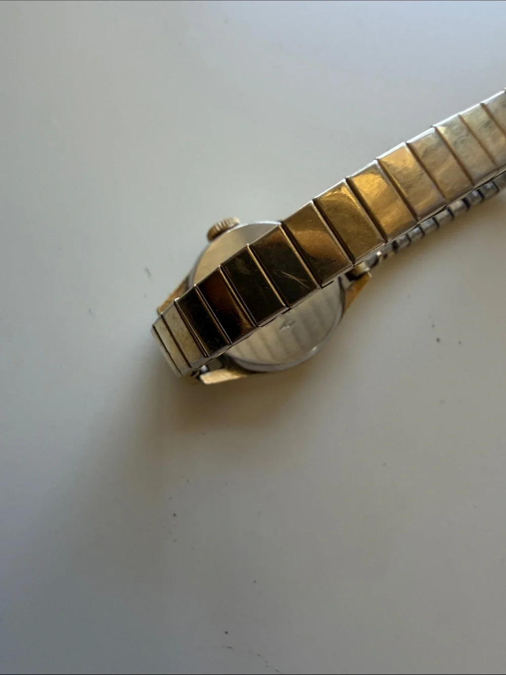 Seiko Two-Tone Gold and Silver Expandable Bracelet Watch